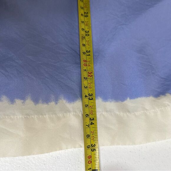 Banana Republic Stripe Silk Halter Dress Bow Ombre Blue White Lined Womens 4 - Picture 13 of 14